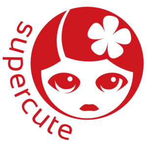 Supercute red logo